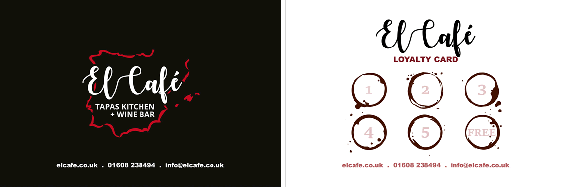 Loyalty card front and back